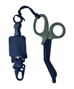 Tijera Trauma 19 cm Táctica + Porta Tijera Trauma Retráctil