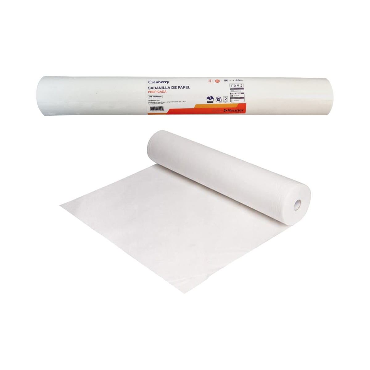 Sabanilla rollo de Papel para camilla x 2 rollos - 50cm