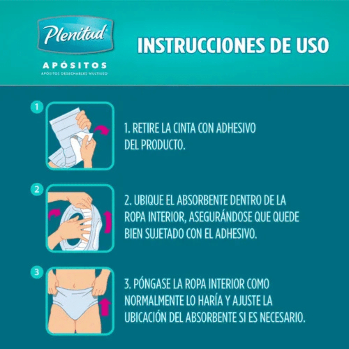 Aposito desechable multiuso y post parto - PLENITUD - Imagen 3